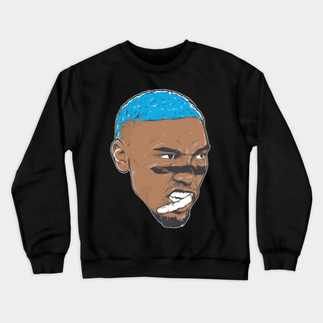 Amon-Ra St. Brown Swag Head Crewneck Sweatshirt by ganisfarhan